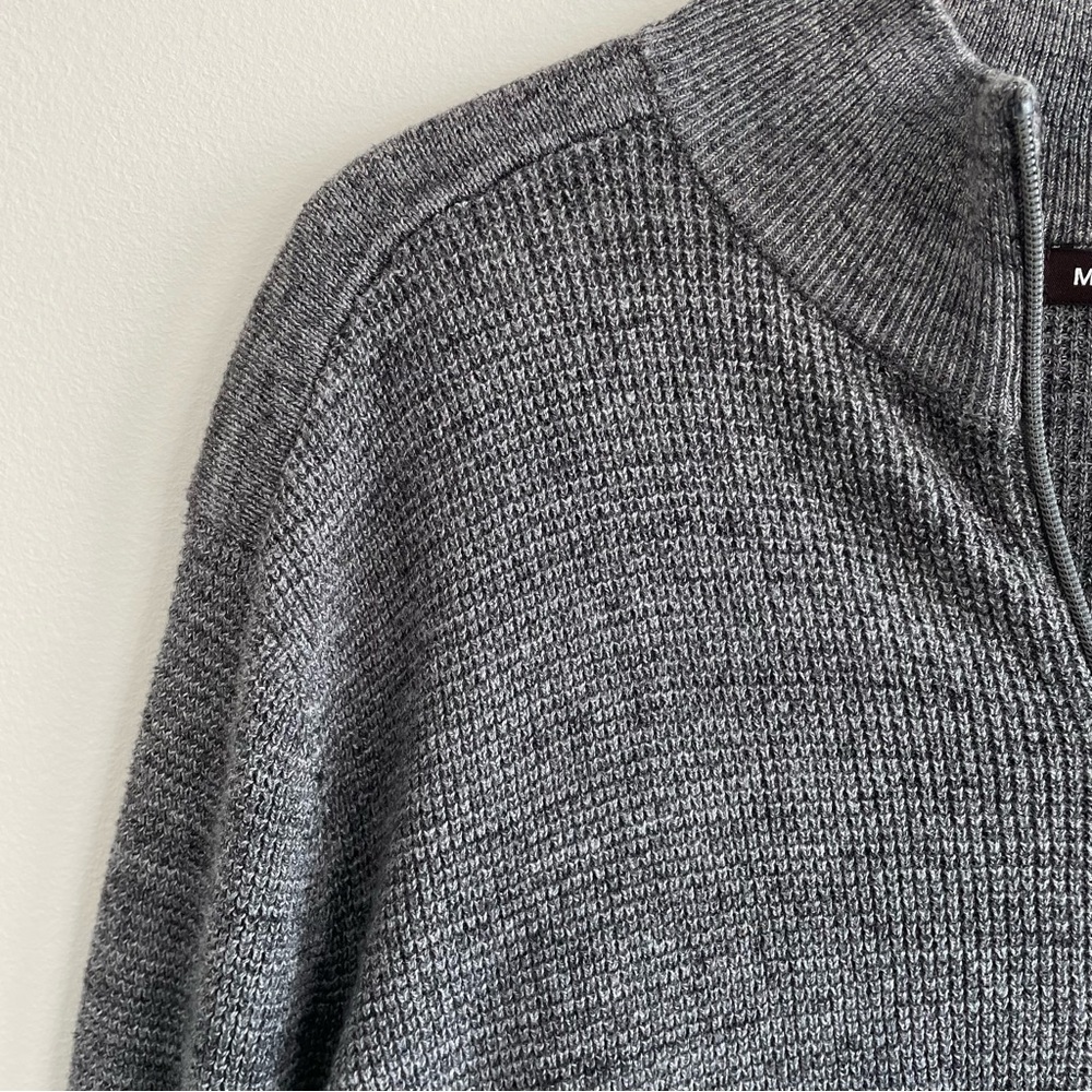 Michael Kors Men's Zip Front Sweater Size XL Gray - Picture 7 of 12